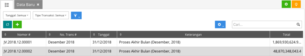 Jurnal Tutup Buku Accurate Online