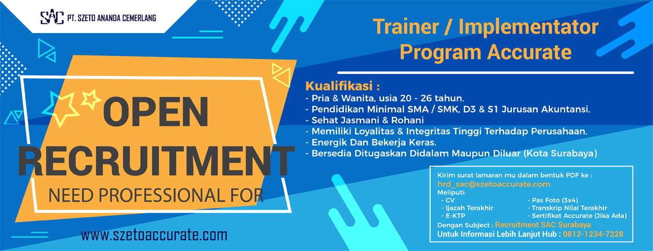 TRAINING ACCURATE RESMI - Szeto Consultants