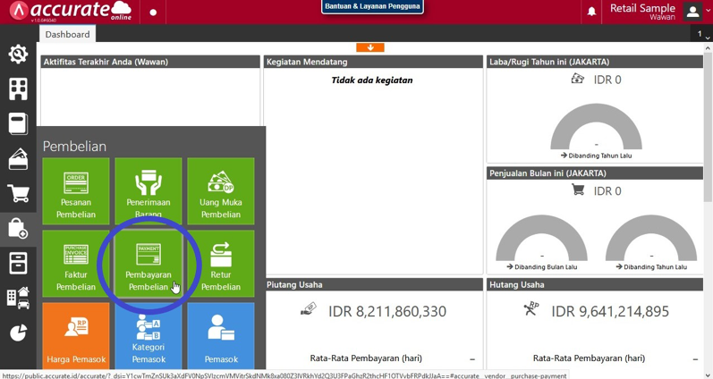 Pencatatan Transaksi Dengan Menggunakan Cek