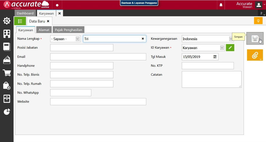 Piutang Karyawan di Accurate Online 2