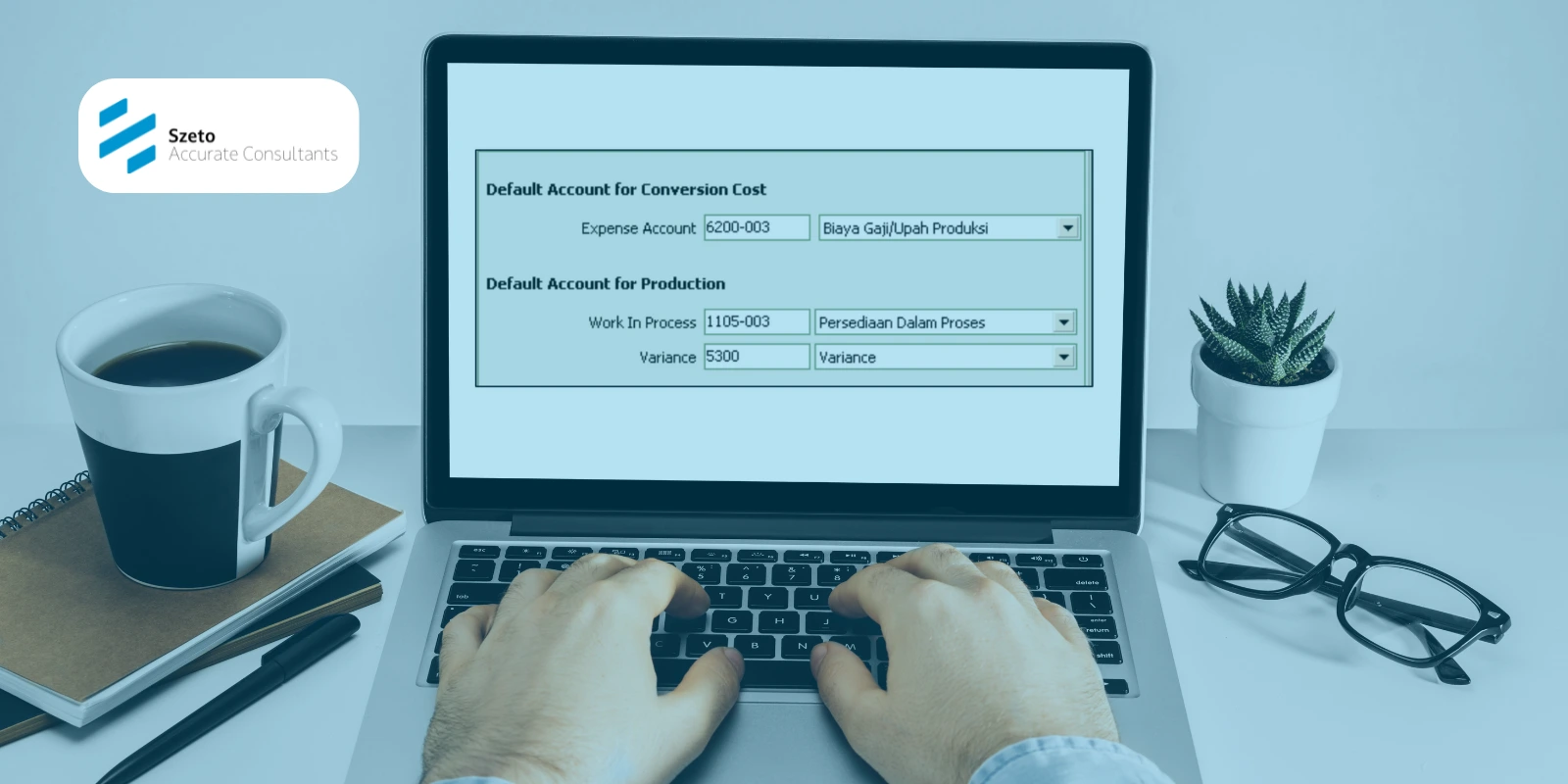 Akun Default Produksi di Aktivitas Pabrikasi pada Accurate