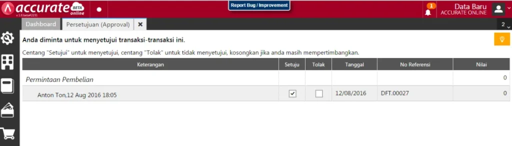Cara Menggunakan Fitur Approval pada Accurate Online