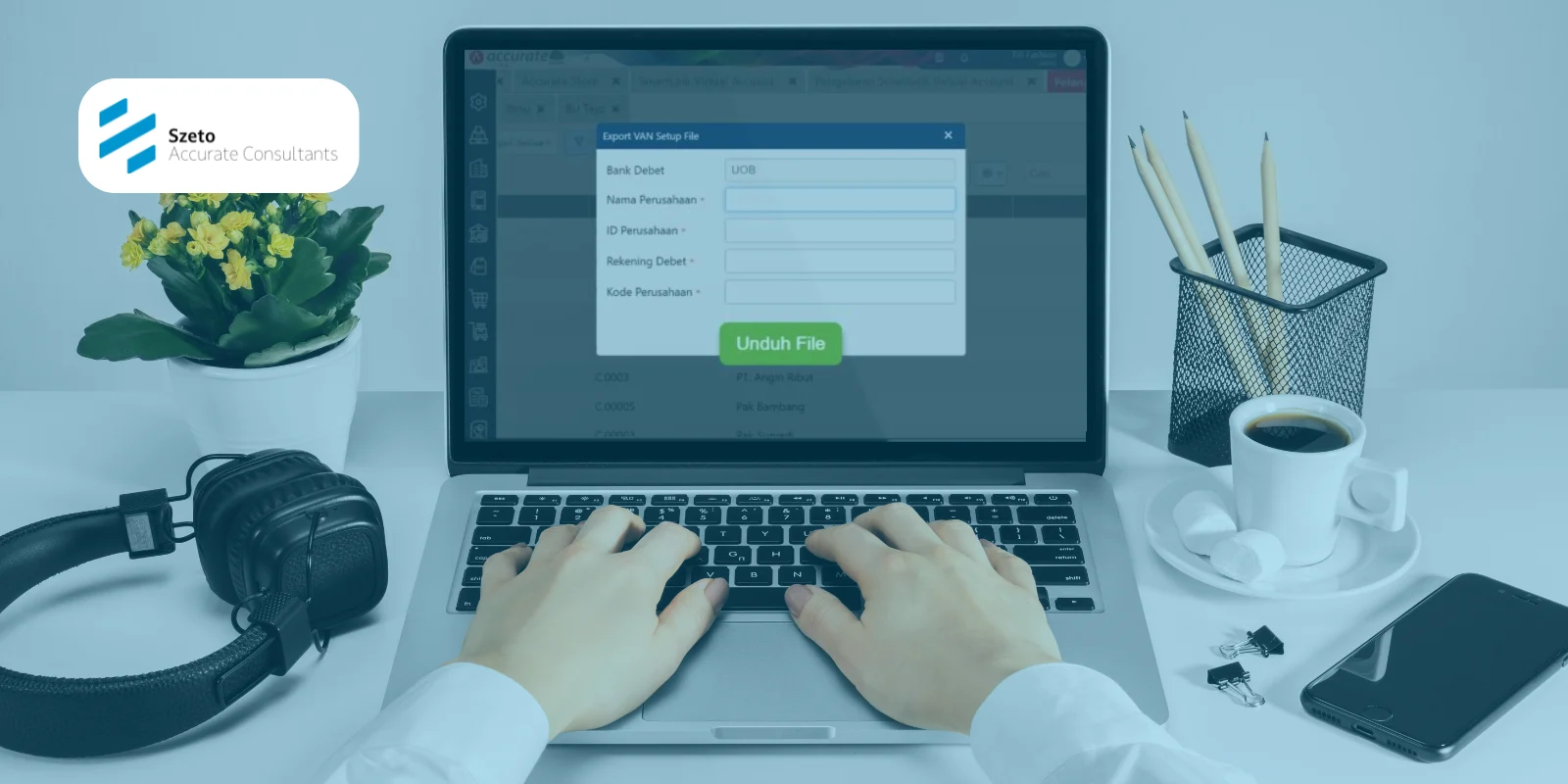 Cara Ekspor VA File UOB VAN Setup di Accurate Online
