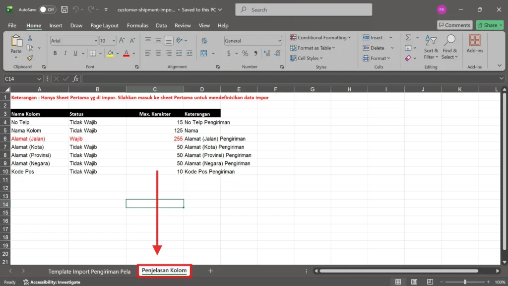 Cara Impor Alamat Pelanggan Dari Excel Di Accurate Online 4
