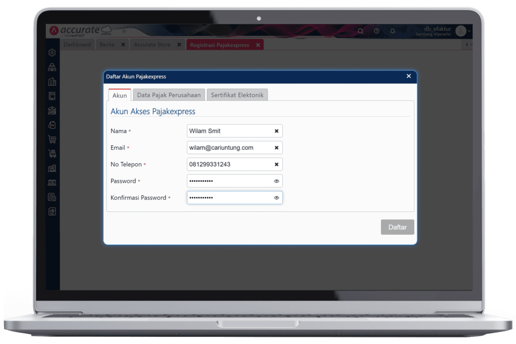 Cara Integrasi Pajak Express dengan Accurate Online