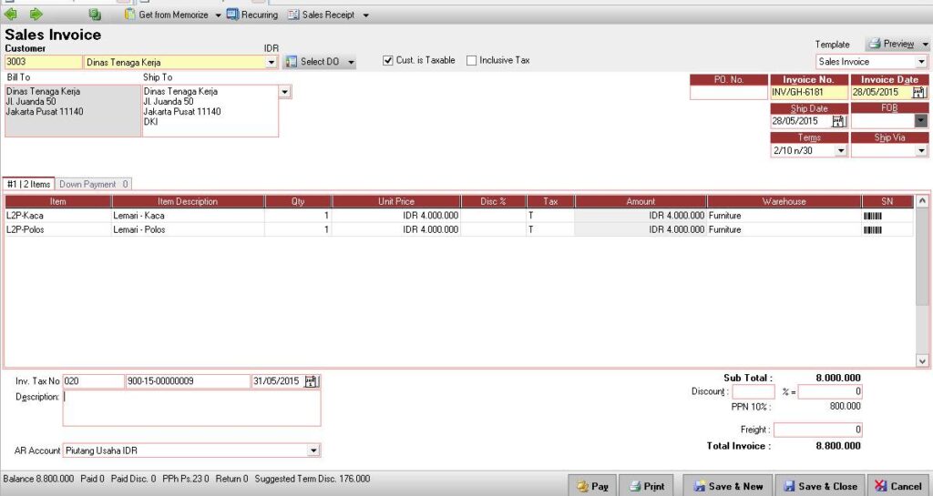 Cara Melakukan Export Import Accurate ke E Faktur