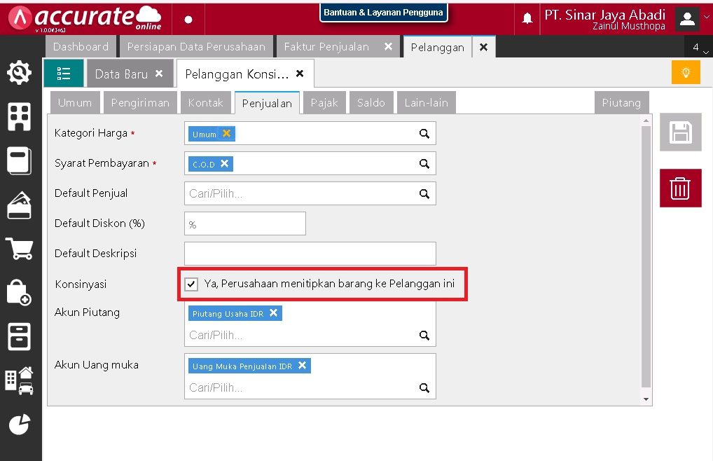 Cara Melakukan Pencatatan Konsinyasi pada Accurate Online