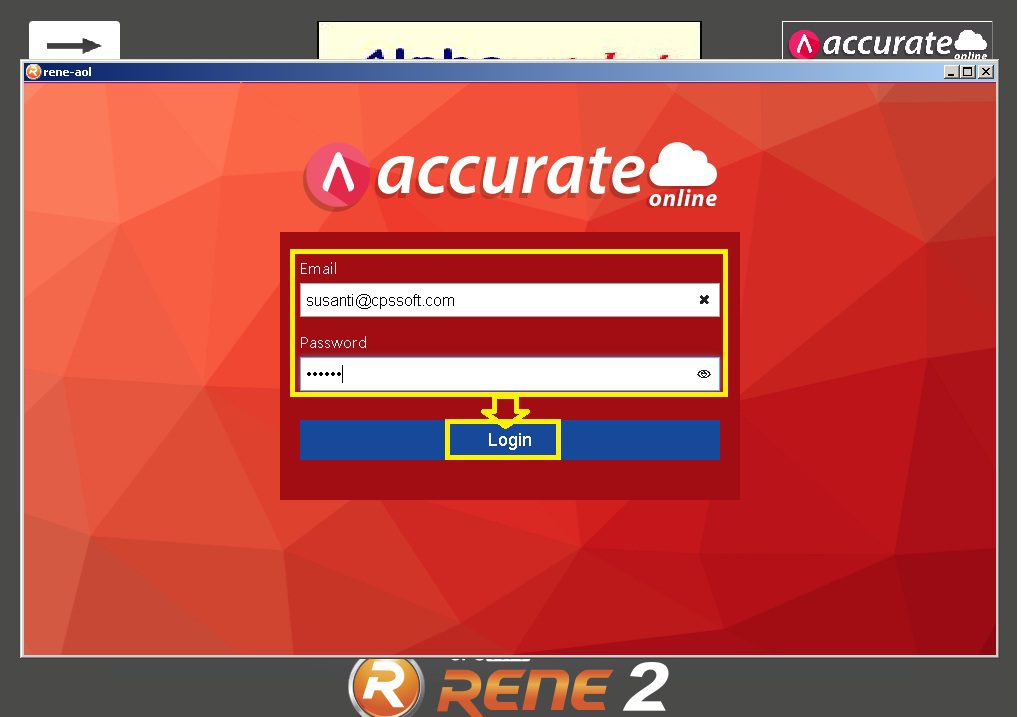 Cara Melakukan Sinkronisasi RENE dengan Accurate Online