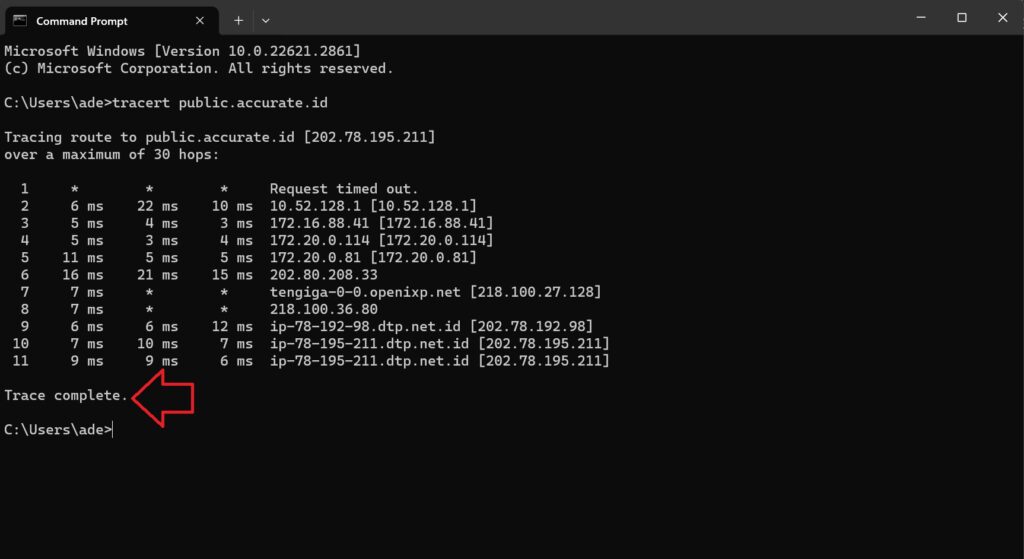 Cara Melakukan Traceroute pada Accurate Online