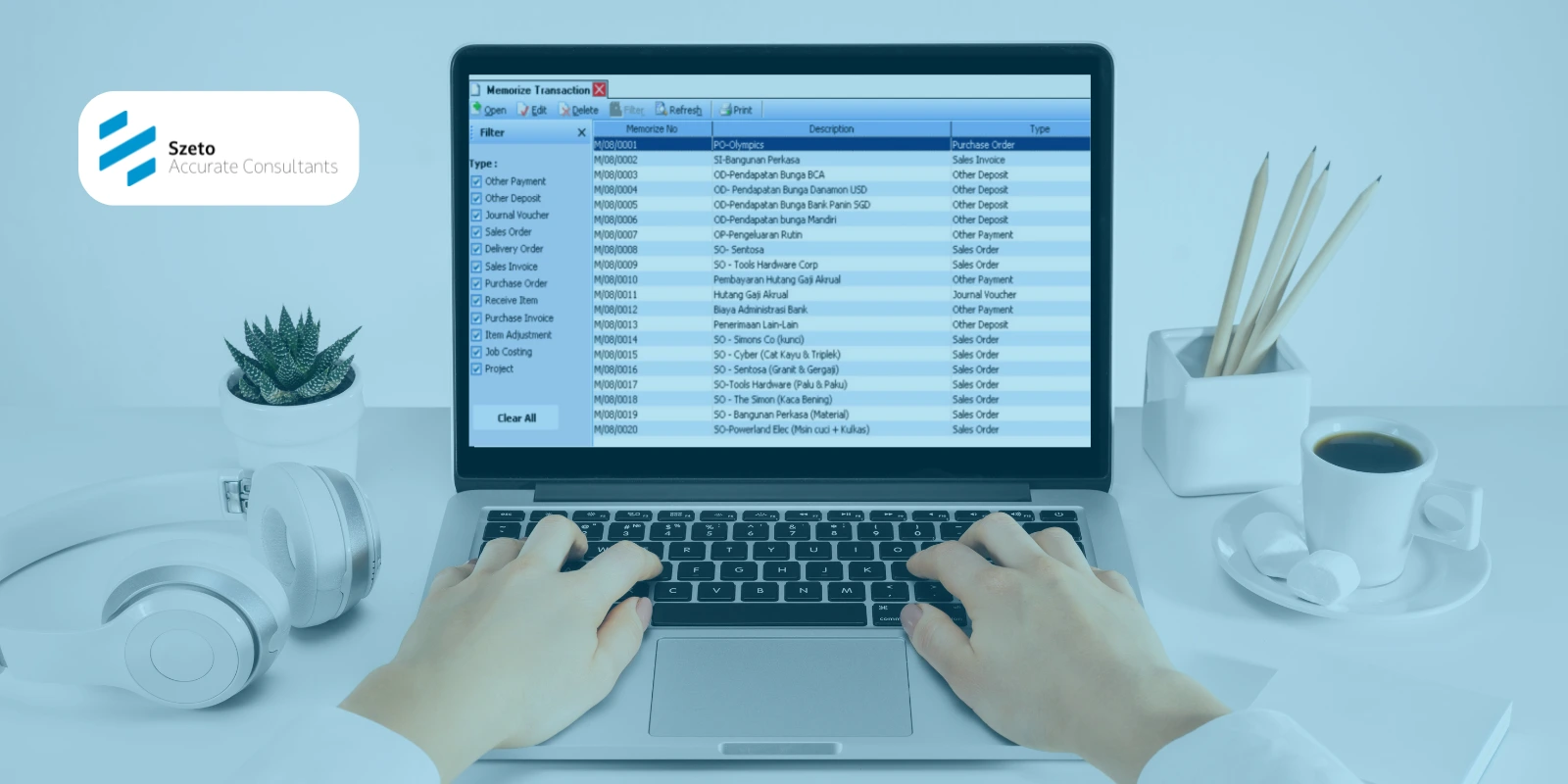 Cara Melihat Daftar Memorize Transaction pada Accurate