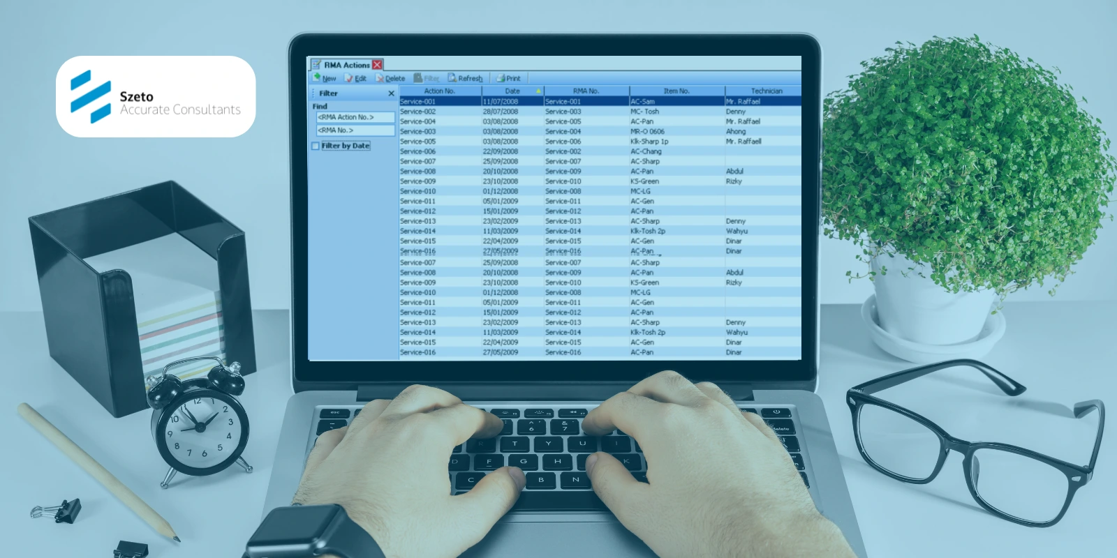Cara Melihat Tabel Daftar Formulir RMA Action di Accurate