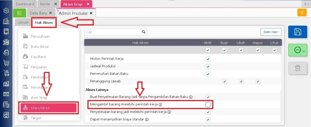 Cara Membatasi Pengambilan Bahan Baku Di Accurate Online 3