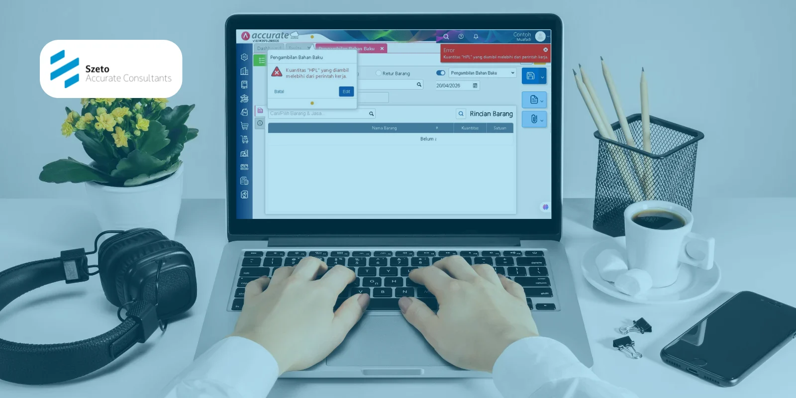 Cara Membatasi Pengambilan Bahan Baku di Accurate Online