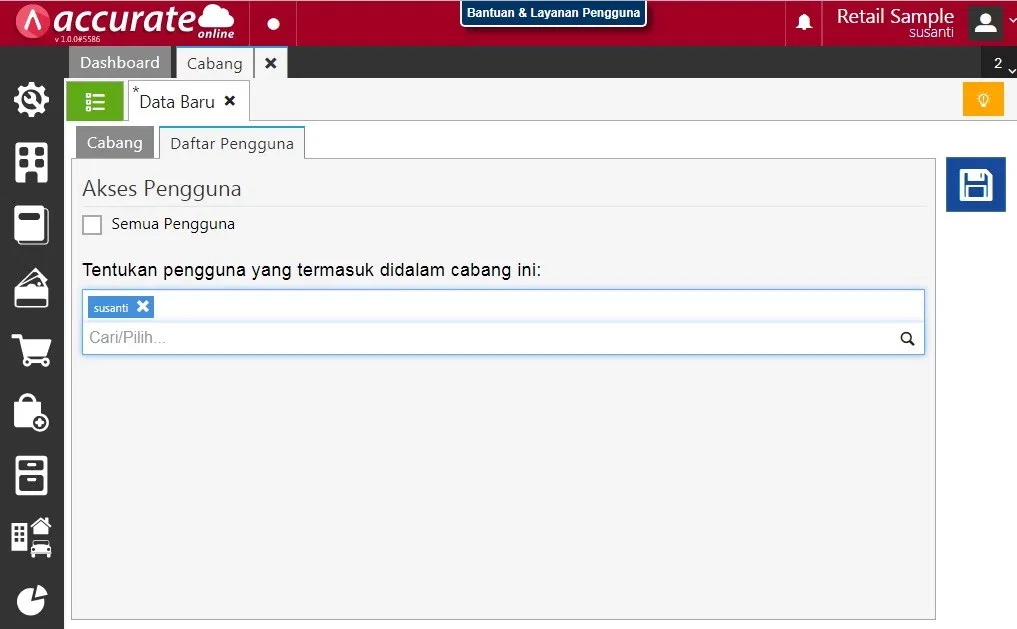 Cara Membuat Cabang di Accurate Online