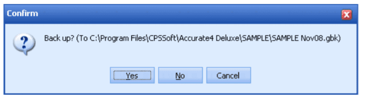 Cara Membuat Cadangan Data [File – Backup] di Accurate 5