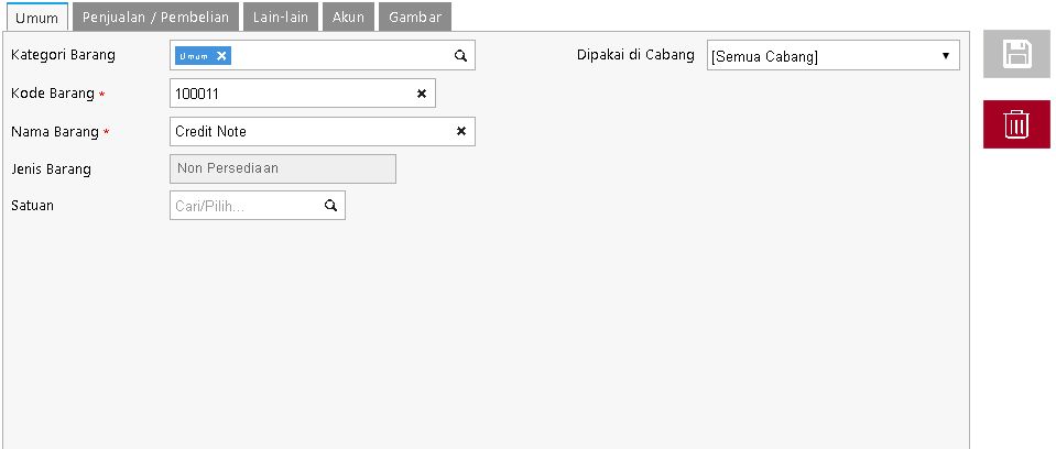 Cara Membuat Credit Note pada Accurate Online