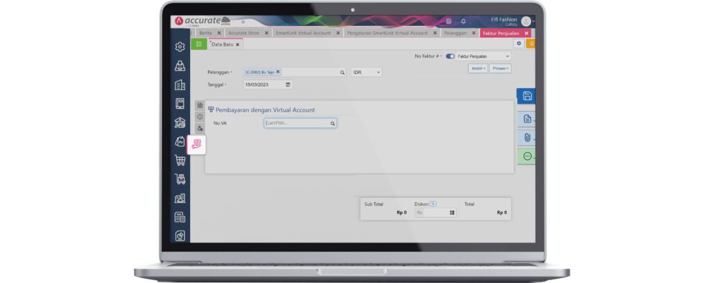 Cara Membuat Faktur Pembayaran VA UOB di Accurate Online