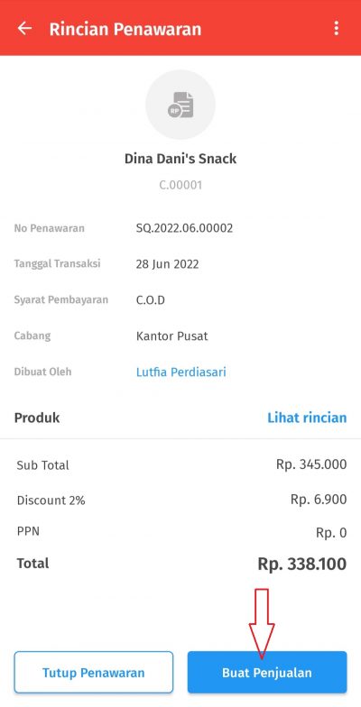 Cara Membuat Faktur Penawaran Penjualan di Accurate Lite