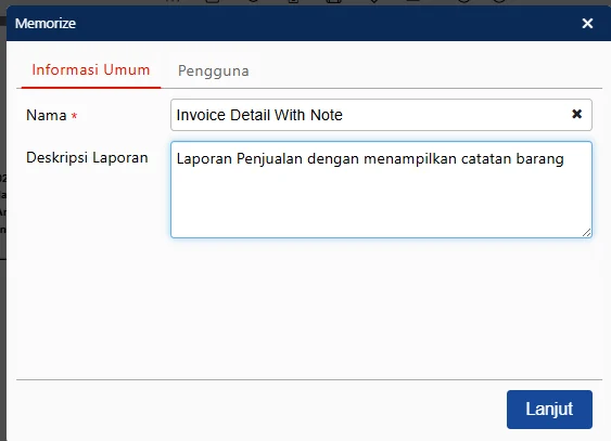 Cara Membuat Laporan Memorize Pada Accurate Online 2