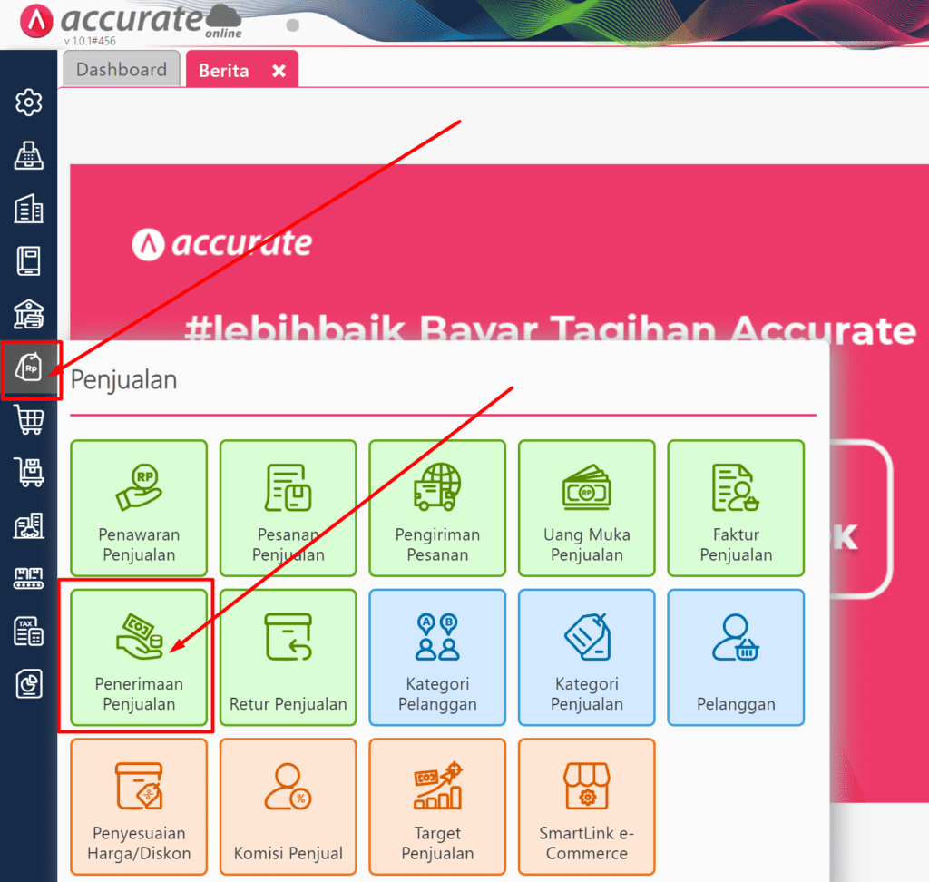 Cara Membuat Penerimaan Penjualan pada Accurate Online