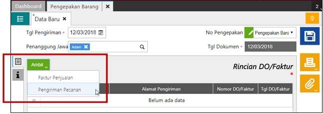 Cara Membuat Pengepakan Barang di Accurate Online