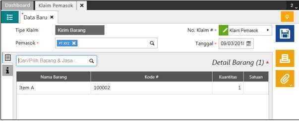 Cara Membuat Penginputan Klaim Pemasok di Accurate Online