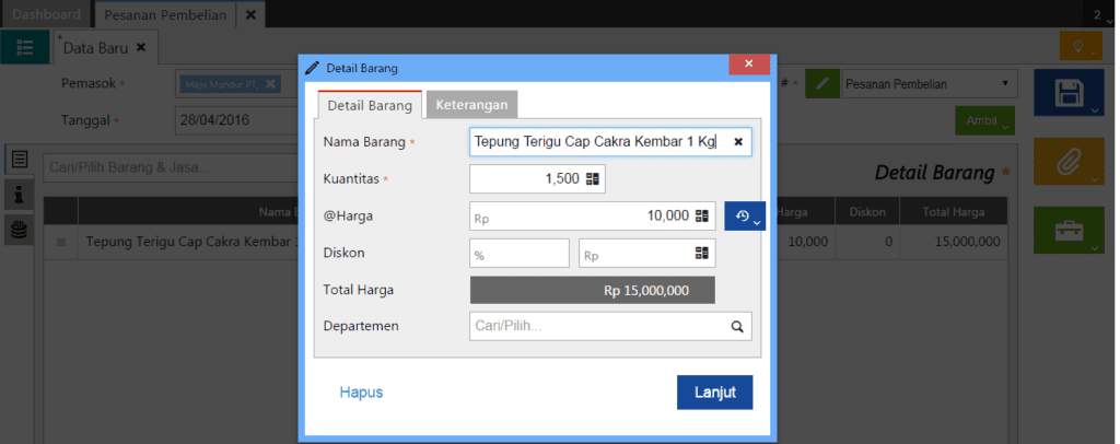 Cara Membuat Pesanan Pembelian Langsung di Accurate Online