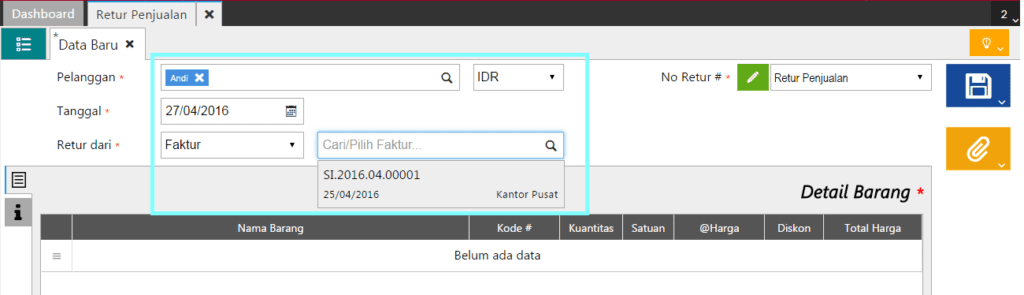 Cara Membuat Retur Penjualan dari Faktur dengan Kuantitas Penuh di Accurate Online