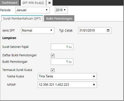 Cara Membuat SPT Pasal 4 (2) di Accurate Online