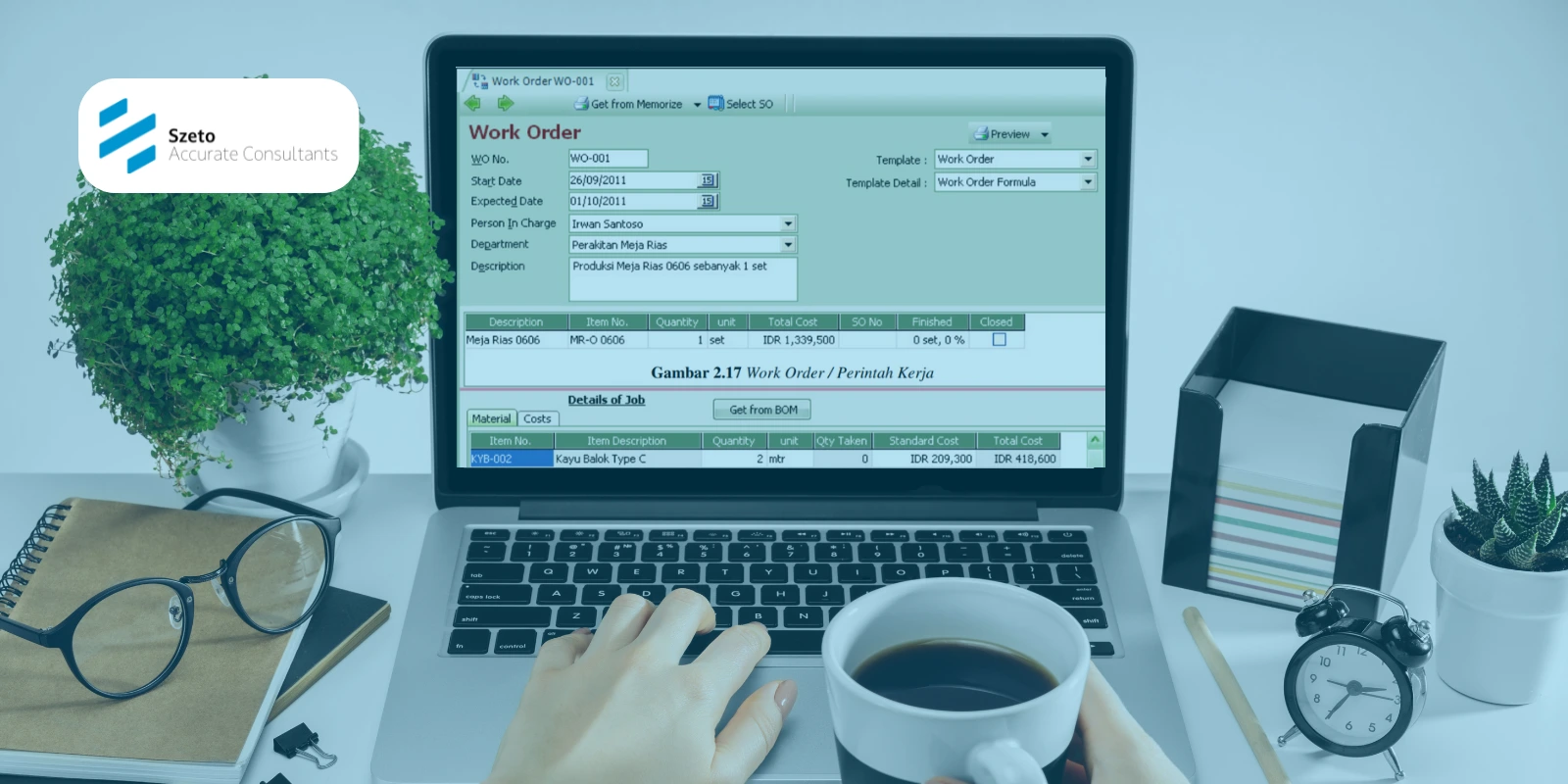 Cara Membuat Work Order di Aktivitas Pabrikasi Accurate