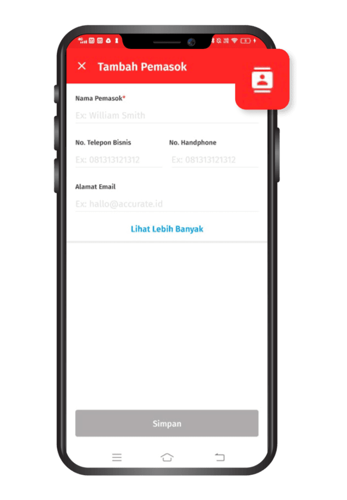 Cara Menambah Data Pemasok di Accurate Lite