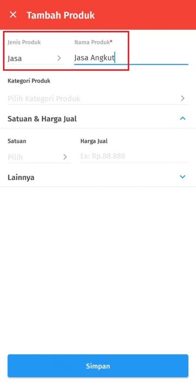 Cara Menambahkan Jenis Produk Jasa di Accurate Lite
