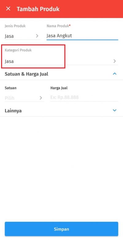 Cara Menambahkan Jenis Produk Jasa di Accurate Lite