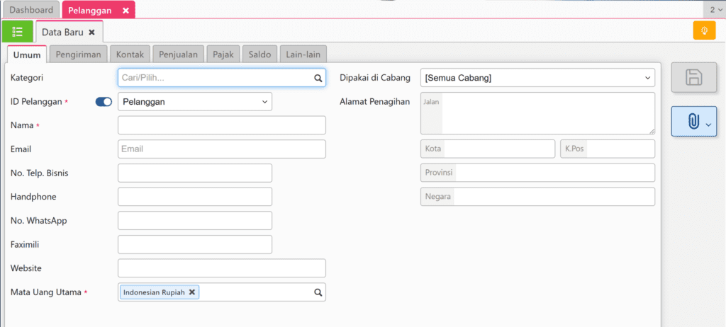 Cara Menambahkan Pelanggan Customer di Accurate Online