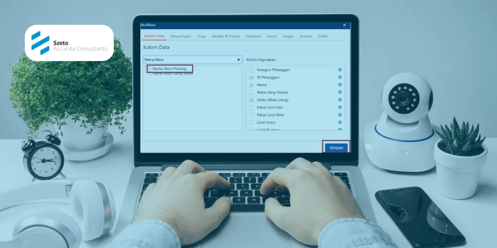 Cara Menampilkan Akun Piutang Hutang pada Accurate Online