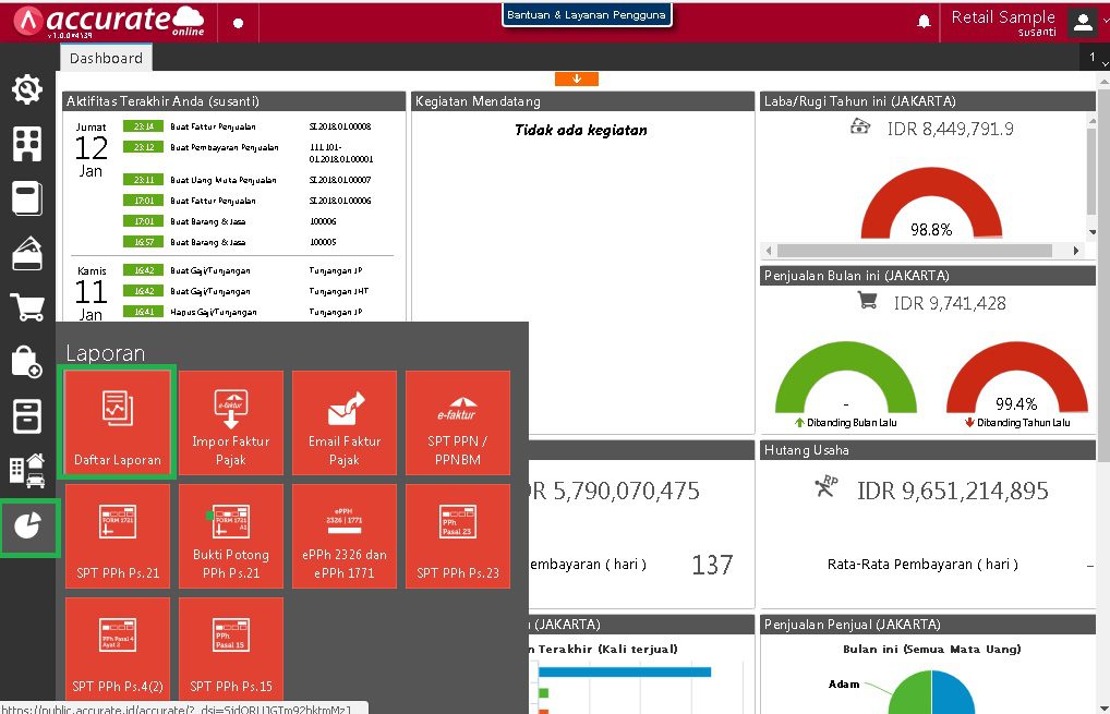 Cara Menampilkan Nomor Urut di Laporan Accurate Online