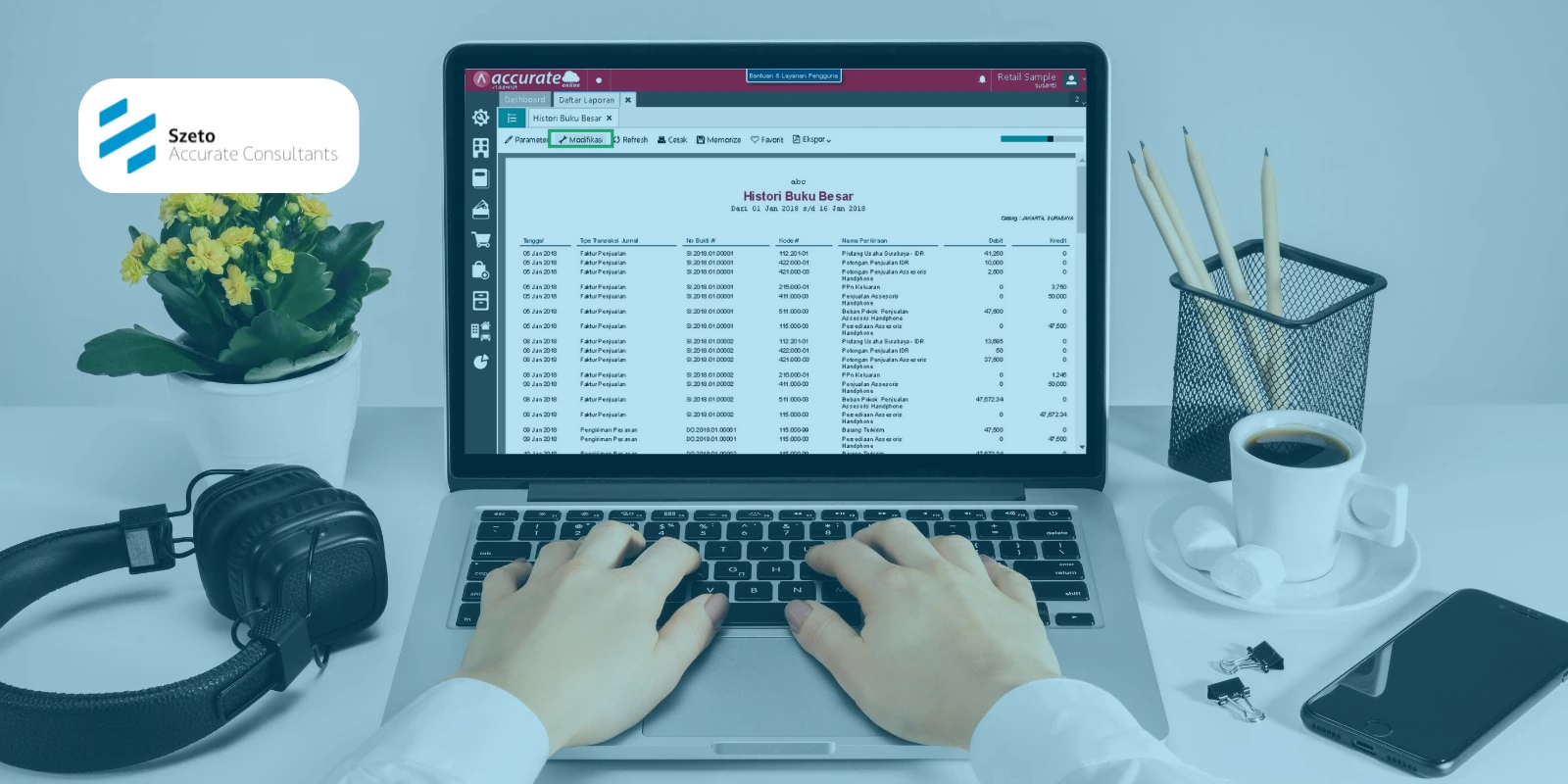 Cara Menampilkan Nomor Urut di Laporan Accurate Online