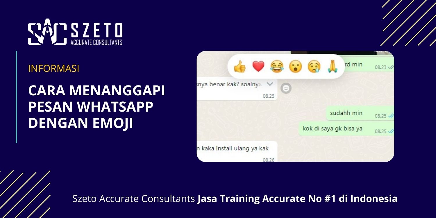 Cara Menanggapi Pesan WhatsApp Dengan Emoji