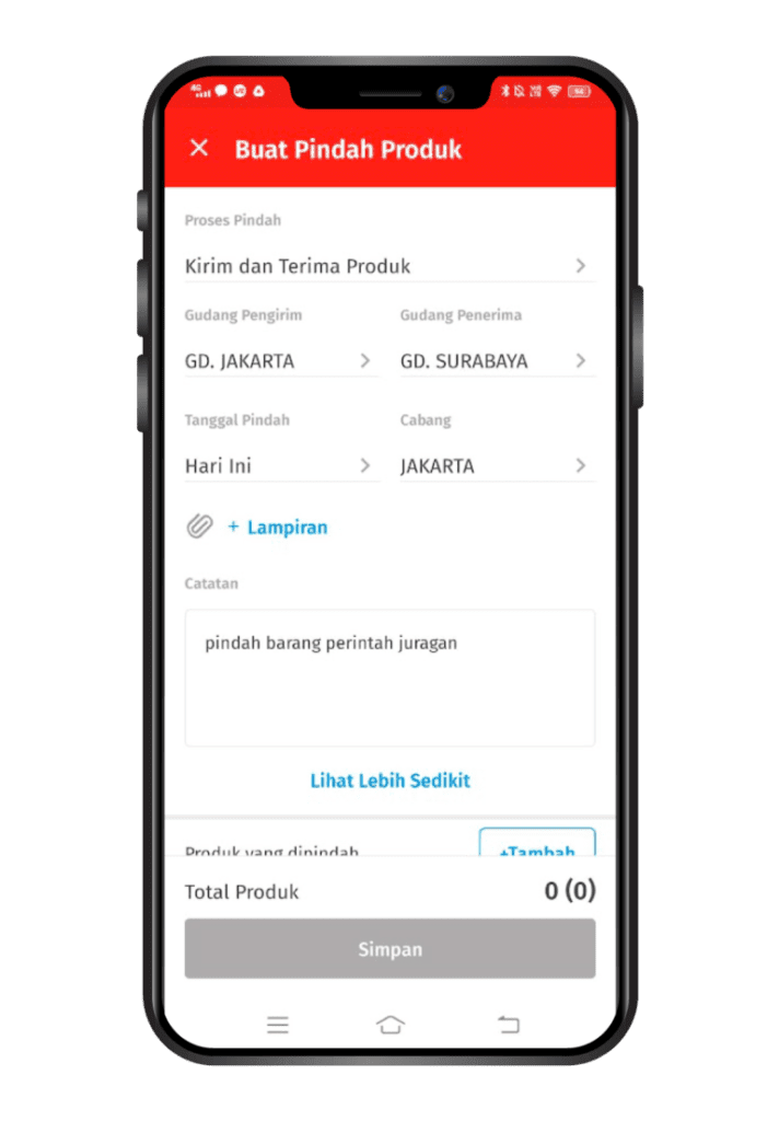 Cara Mencatat Pemindahan Produk di Accurate Lite