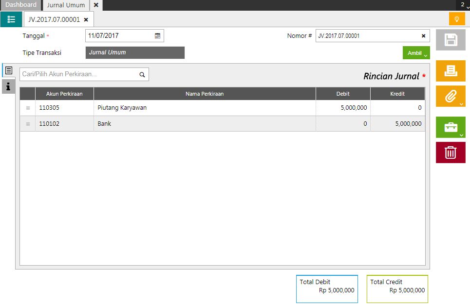 Cara Mencatat Piutang Karyawan di Accurate Online