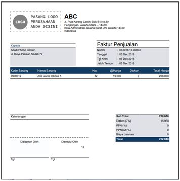 Cara Mengatur Tinggi Tabel dari Detail Item di Accurate
