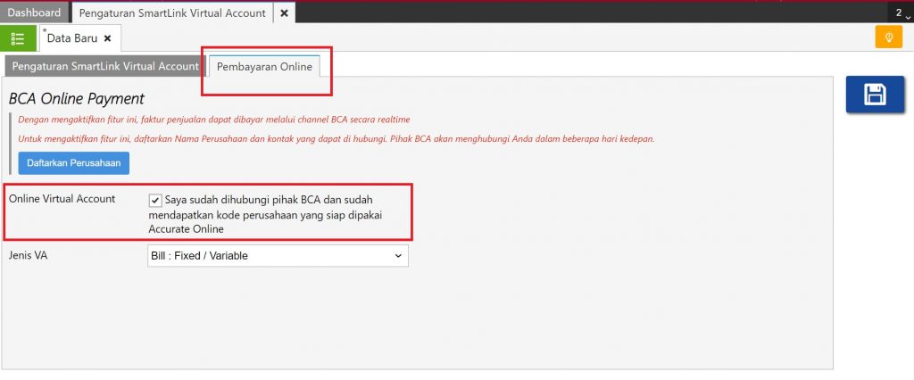 Cara Menggunakan Virtual Account BCA di Accurate Online