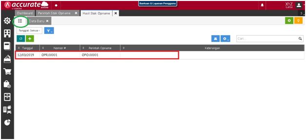 Cara Menghapus Perintah Stock Opname di Accurate Online