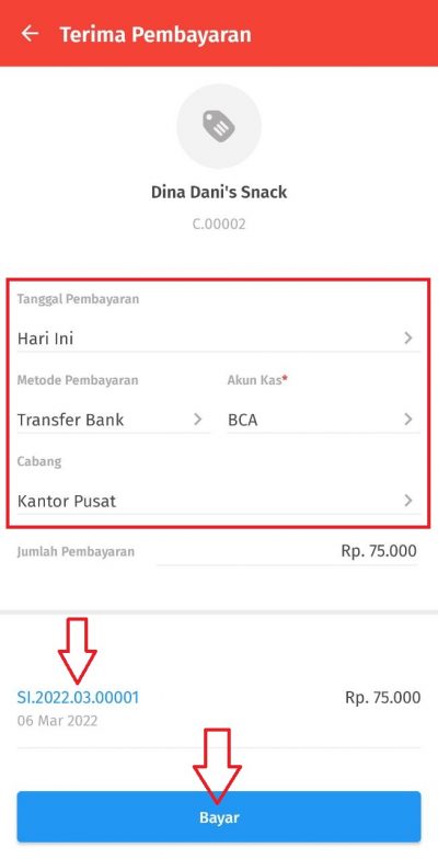 Cara Input Transaksi Penerimaan Penjualan di Accurate Lite