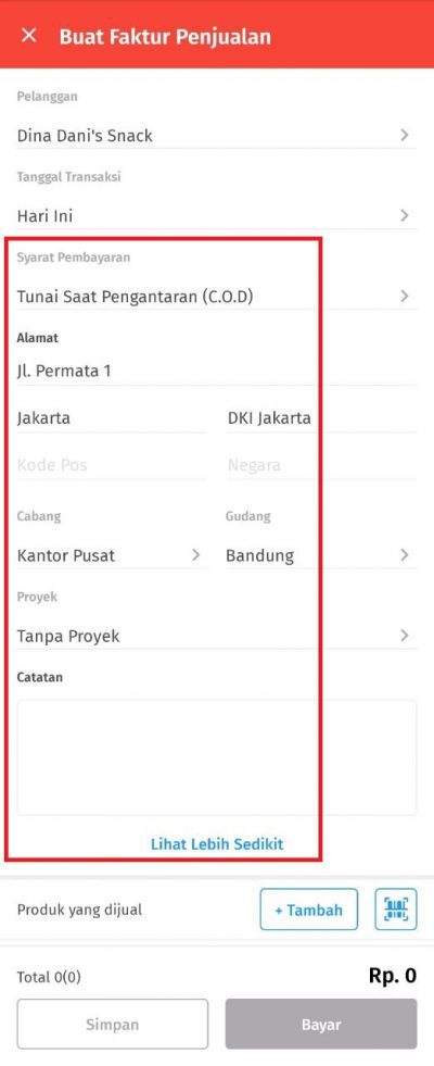 Cara Input Transaksi Penjualan Tunai di Accurate Lite