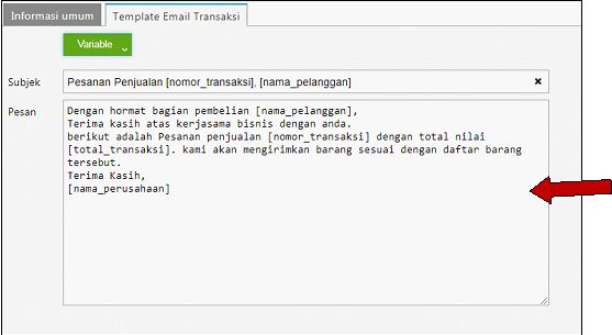 Cara Mengubah Template Email Transaksi di Accurate Online