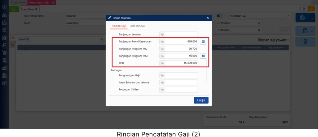 Cara Pencatatan Pph 21 Metode Gross Up Di Accurate Online 5