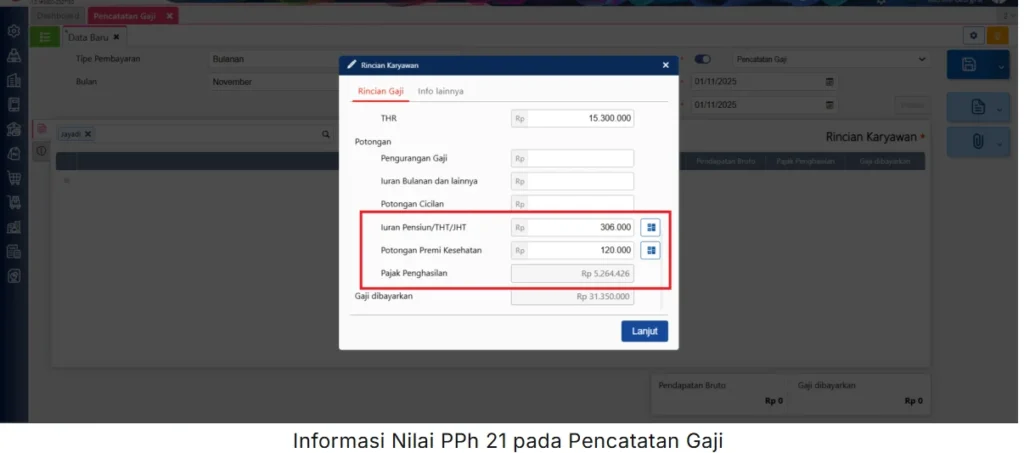 Cara Pencatatan Pph 21 Metode Gross Up Di Accurate Online 6