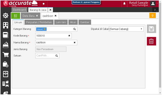 Cara Pencatatan Transaksi Debit Note di Accurate Online