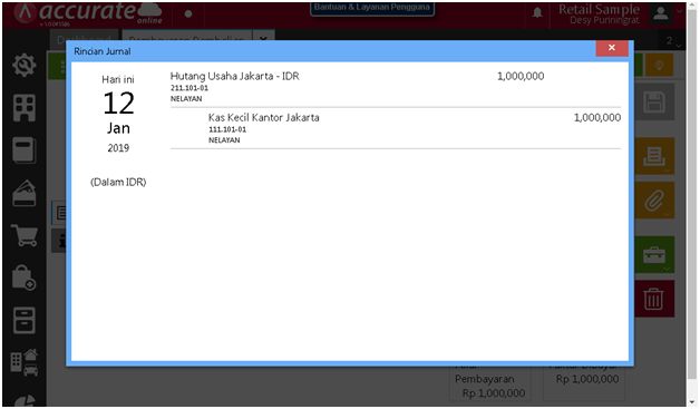 Cara Pencatatan Transaksi Debit Note di Accurate Online